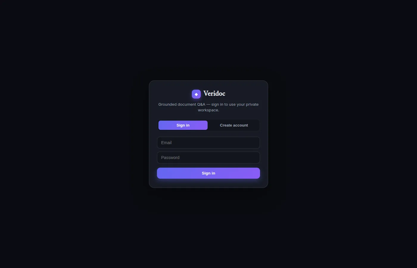 Veridoc screenshot